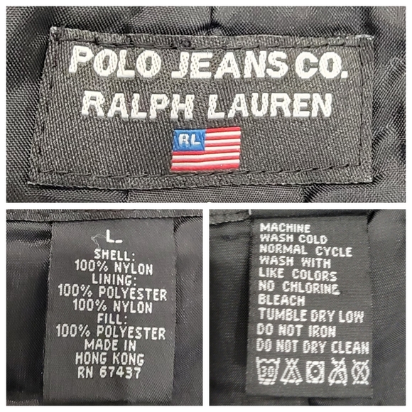 Polo Jeans Co. Ralph Lauren Ski Bib Overalls Snow Pants Black Women’s Large - Picture 14 of 17